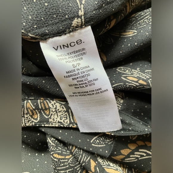 Vince woodblock floral print, black, sleeveless jumpsuit - Picture 8 of 9